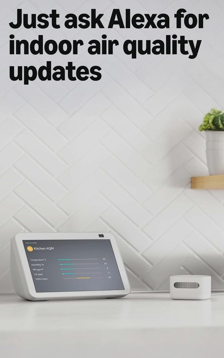 Alexa+ Home Amazon Smart Air Quality Monitor – Know your air, Works with Alexa
