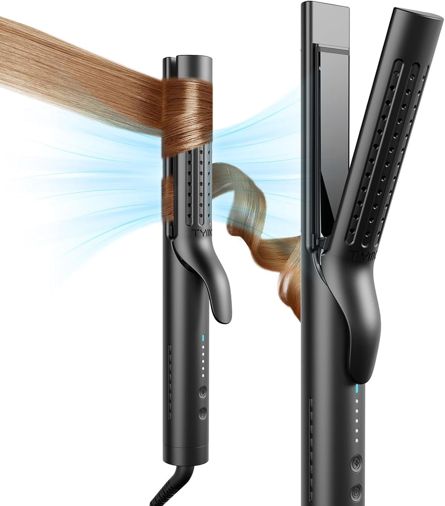 TYMO Airflow 2.0 Curling Iron Flat Iron-Hair Straightener and Curler 2 in 1