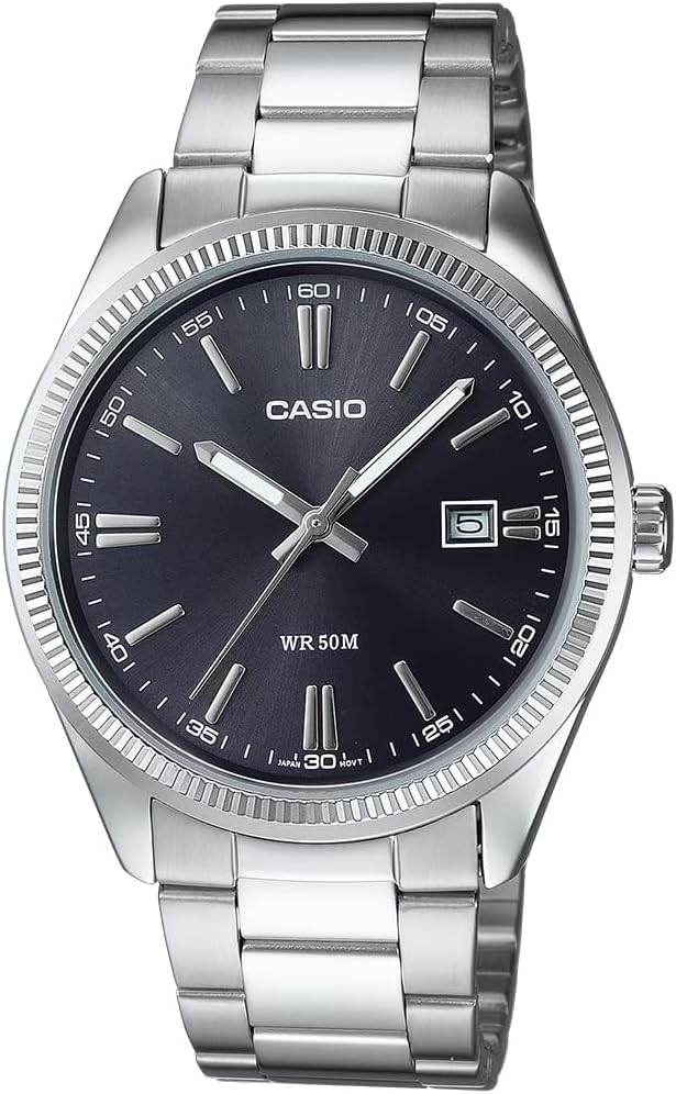 Casio Classic Silver Watch MTP1302D-1A1 - Black/Silver