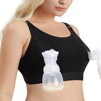 Momcozy Hands Free Pumping & Nursing Bra, Adjustable Cotton Breast Pump Bra