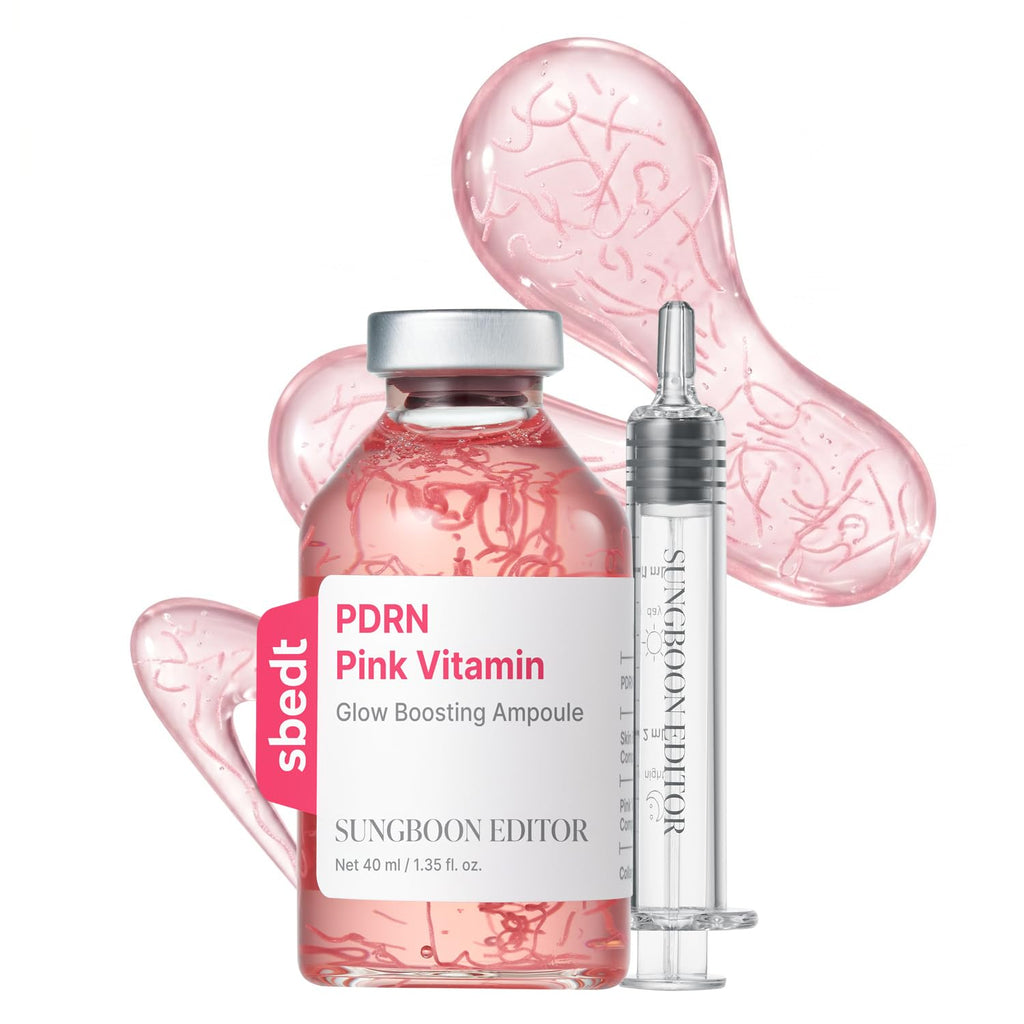 SUNGBOON EDITOR Glow Intensive PDRN Ampoule, Copper Peptides & Vitamin B12 Serum for Face with Collagen & Multi Peptides & 10 Hyaluronic Acids | Korean Skincare Serum, 1.35 fl oz