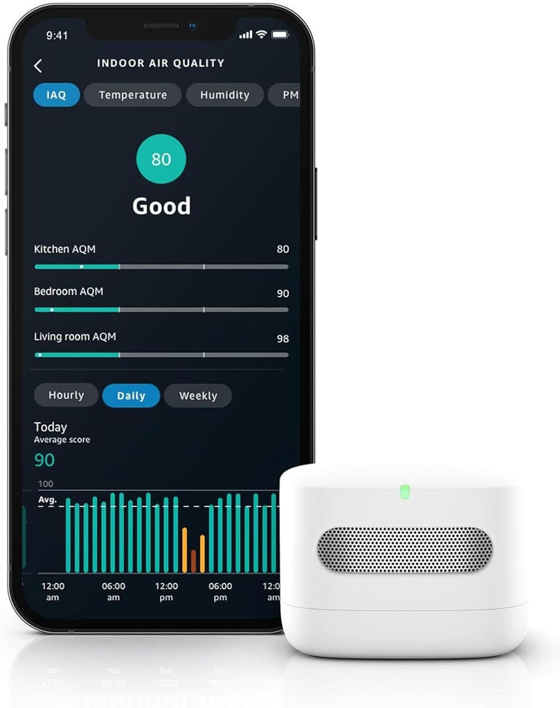 Alexa+ Home Amazon Smart Air Quality Monitor – Know your air, Works with Alexa