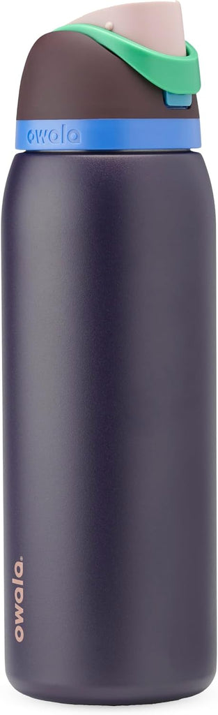 Owala FreeSip Stainless Steel Water Bottle 40 oz Night Safari