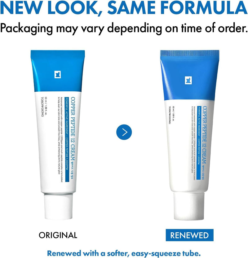 ✨ Reafirma y recupera la juventud de tu piel con TOSOWOONG Copper Peptide 12 Cream