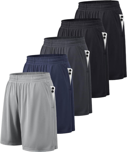 BALENNZ Mens Athletic Shorts with Pockets Quick Dry Workout Shorts Men