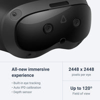 HTC Vive Focus Vision - Visor de Realidad Mixta y PC VR (con controles)