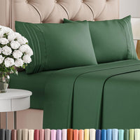 Full Size 4 Piece Sheet Set - Breathable & Cooling Sheets - Emerald Green