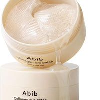 Abib Parches de colágeno para debajo de los ojos de rosa de Jericó en gel 60 parches, parches coreanos para debajo de los ojos para ojos hinchados y ojeras, antiarrugas, colágeno, cafeína, niacinamida