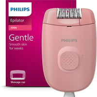 Philips Epilator Series 2000, Corded Epilator for Legs and Body, Hair Removal Device for Women, Model BRE227/00