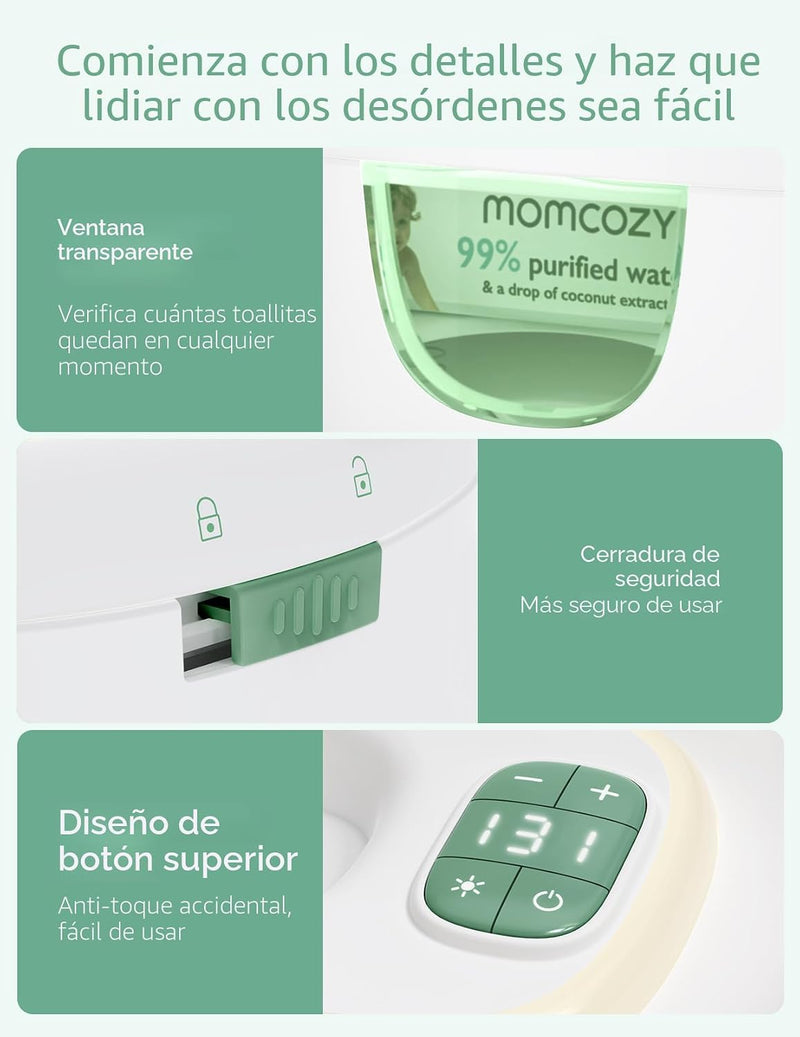 Momcozy Calentador de toallitas para bebé