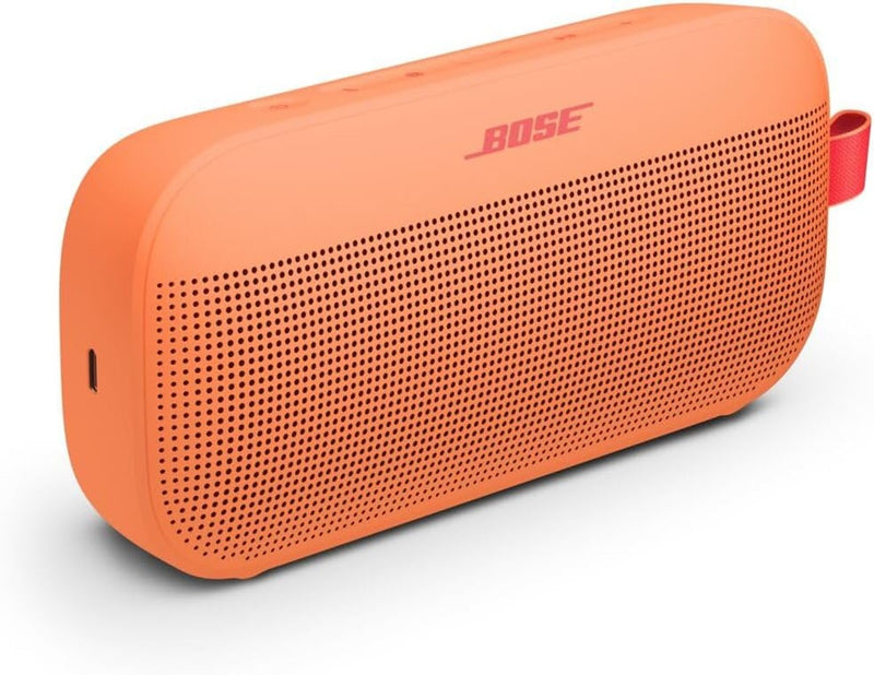 Bose SoundLink Flex Bluetooth Speaker (2nd Gen) - Portable Outdoor Speaker with Hi-Fi Audio, Waterproof and Dustproof, USB-C, Up to 12 Hours Battery Life, Sunset Peach - Limited Edition Color