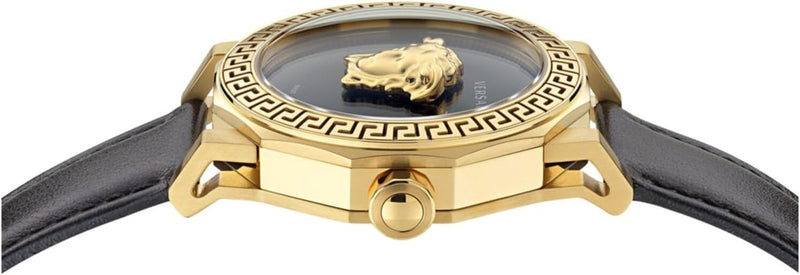 Versace Medusa Deco Leather Watch