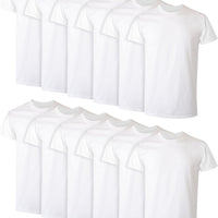 Hanes Men Hanes Men's Cotton Undershirt, Moisture-Wicking Crew Tee Undershirts, Multi-Packs Available
