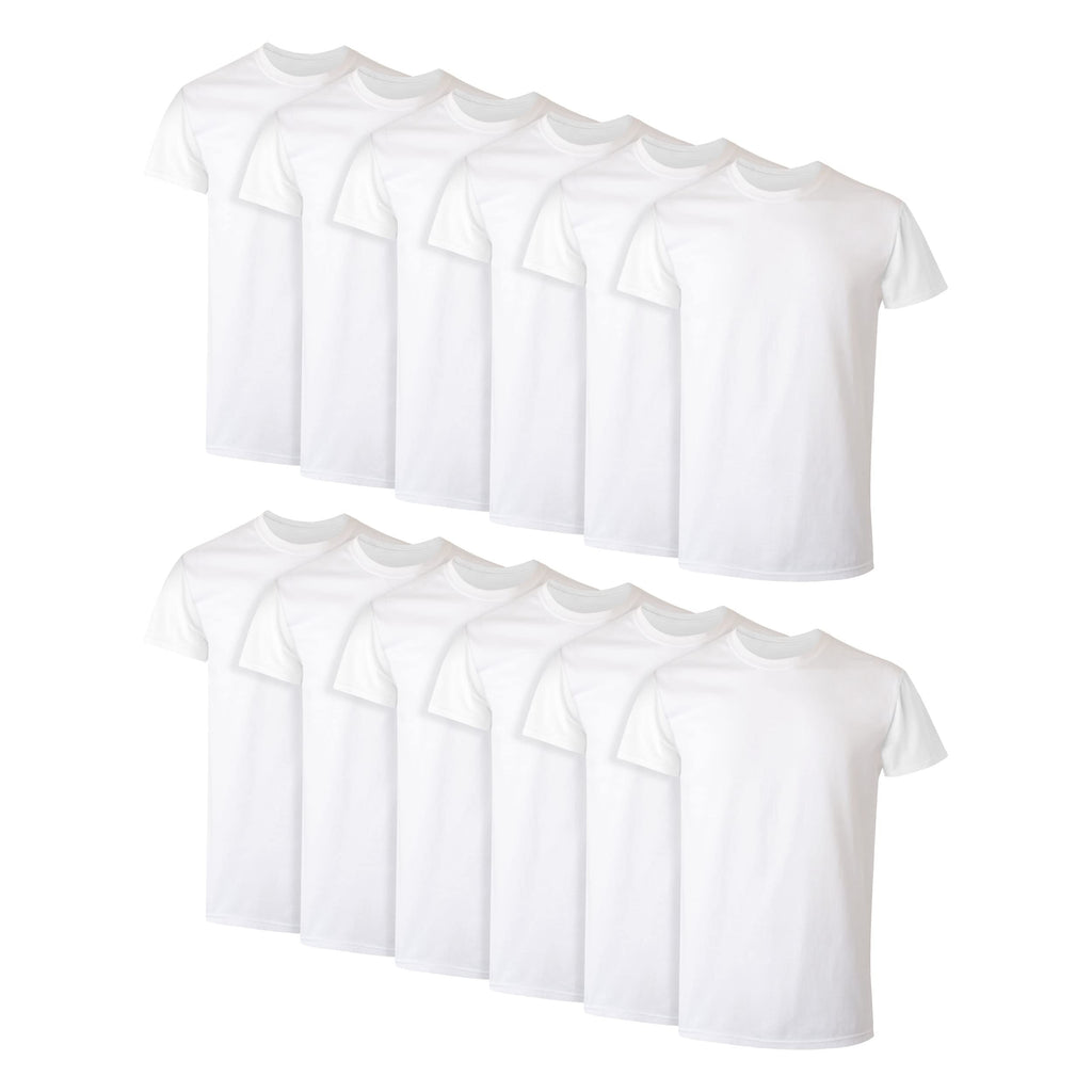 Hanes Men's Undershirt Packs, Stay-Tucked Soft Cotton Undershirts, Best Undershirts for Men, White/Black/Asstd Multipack