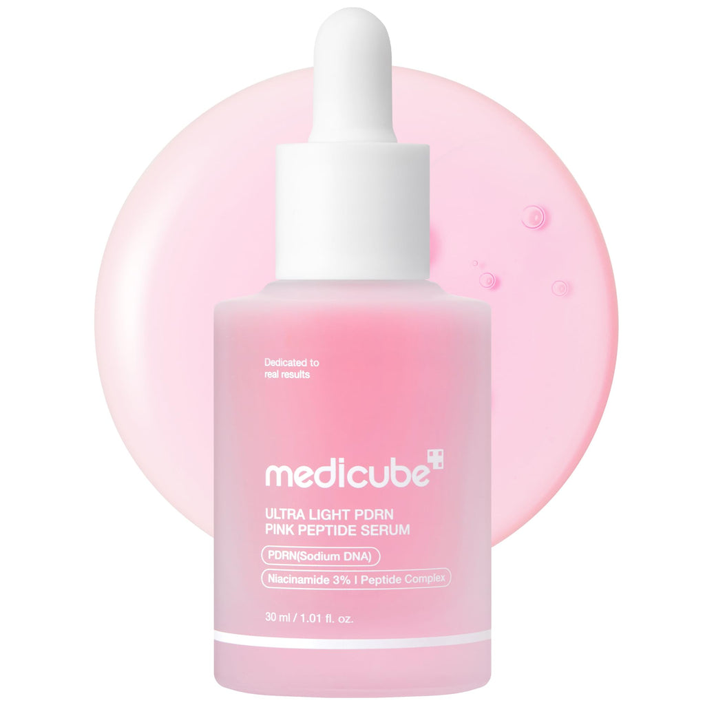 medicube PDRN Pink Peptide Serum with Salmon DNA, 1.01 fl. Oz