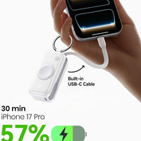 INIU SnapGo Portable Charger, 5000mAh Mini Power Bank for Apple Watch