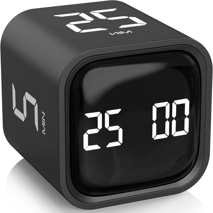 Timer Pomodoro Rotativo OORAII 5/25/10/50 min - Negro