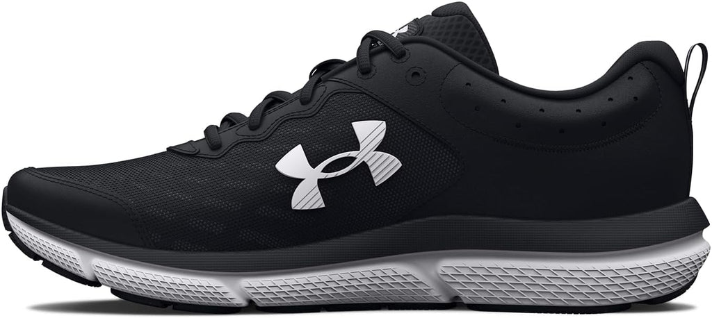Under Armour Women's Charged Assert 10, (001) Black/Black/White, 12, US