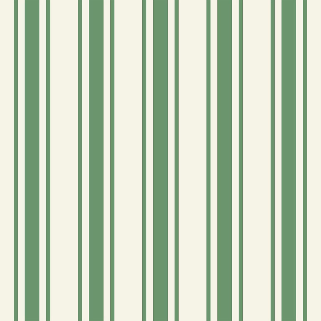 VEELIKE Vintage Green and White Stripe Peel and Stick Wallpaper Green Geometric Striped Wallpaper 17.7''x354'' Removable