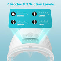 Paruu P10 Extractor de Leche Manos Libres Pack de 2 con Pantalla Inteligente