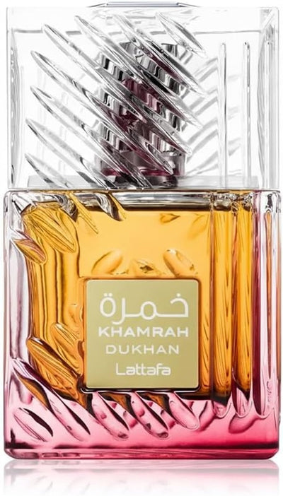 Lattafa Khamrah Dukhan for Unisex Eau de Parfum Spray, 3.4 Ounce / 100 ml