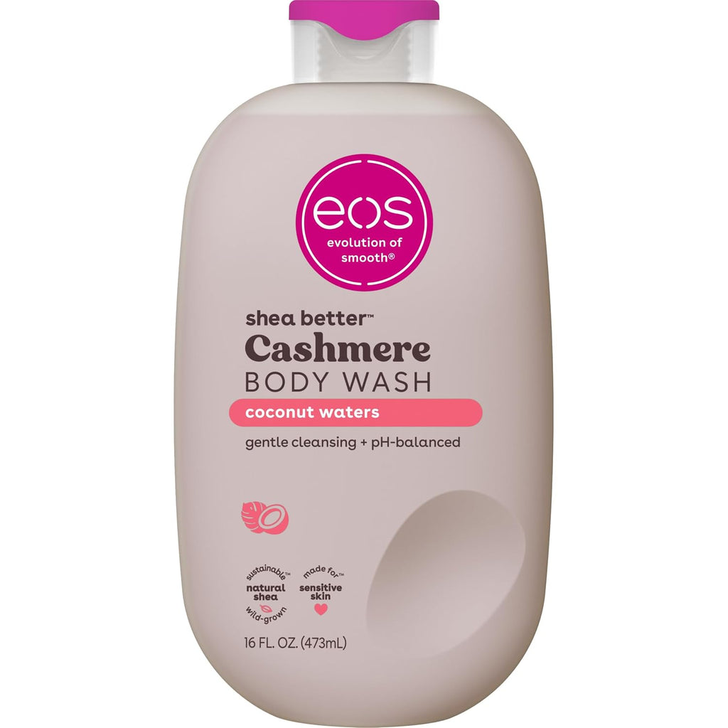 eos Cashmere Body Wash- Coconut Waters, Creamy Gel, Shea Butter, 16 fl oz