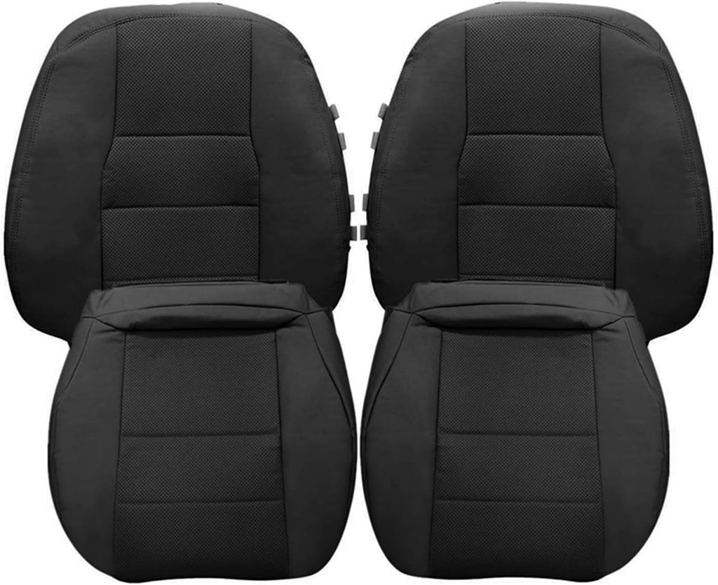 NLQR Both Sides Bottom and Top Repalcement Seat Covers Black Compatible with Mercedes Benz GLK250 GLK280 GLK300 GLK350 2