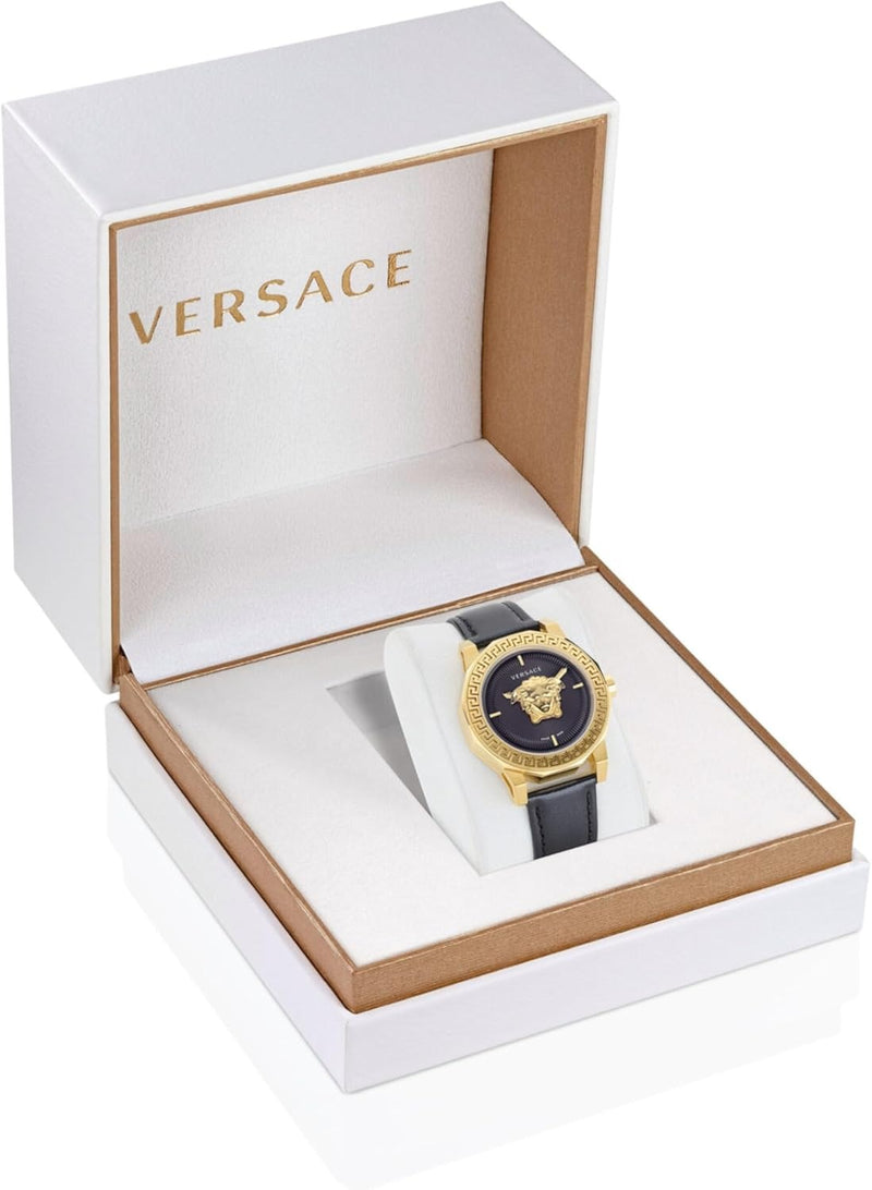 Versace Medusa Deco Leather Watch