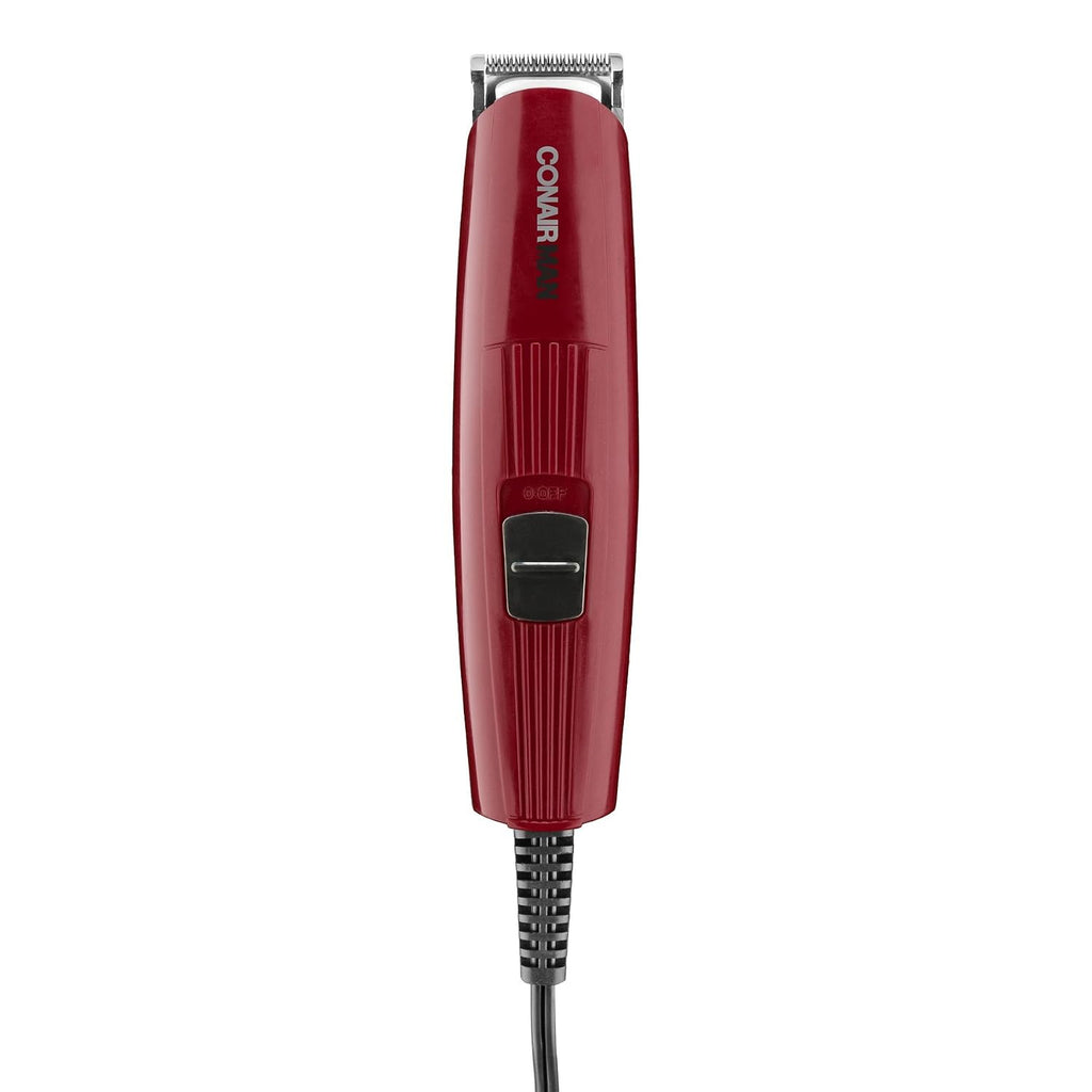 ConairMAN Beard Trimmer for Men Includes Nose and Ear Hair Trimmer and 5-Position Comb Attachment, 4 piece Men's Grooming Kit, Corded - 4 Piece Set
