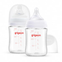Pigeon Biberones de Vidrio Boca Ancha 5.4 oz Pack de 2