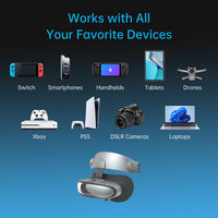 GOOVIS G3X - Visor XR Head Mounted Display (800" Sony Micro-OLED FHD)