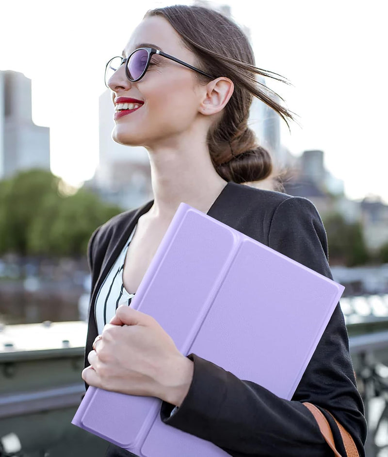 Funda con Teclado Harvopu para iPad 11" (A16) / iPad 10.ª Gen - Morado