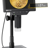 TOMLOV Coin Microscope with Weighing Scale, 7" Digital Magnifier DM4W Max