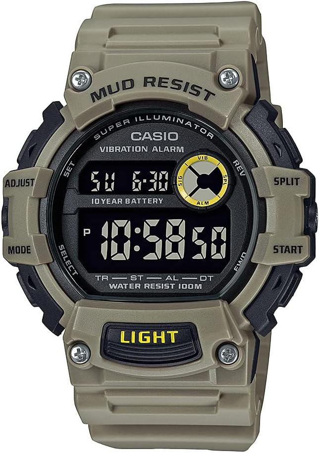 Casio Mud Resistant 10-Year Battery - Khaki