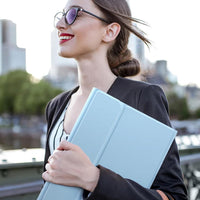 Funda con Teclado Harvopu para iPad 11" (A16) / iPad 10.ª Gen - Celeste
