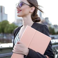 Funda con Teclado Harvopu para iPad 11" (A16) / iPad 10.ª Gen - Rosa Claro