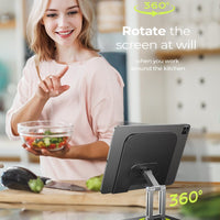Soporte Ajustable LISEN para iPad y Tablet - Negro