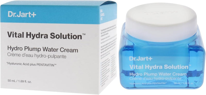 Dr.Jart+ Vital Hydra Solution Water Cream Glow Hydrating Korean Face Moisturizer with Hyaluronic Acid for Glass Skin | Korean Skin Care