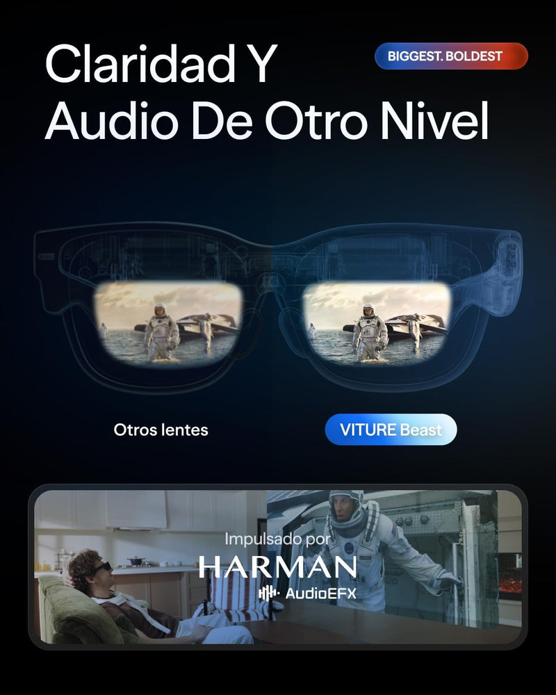 VITURE Beast XR/AR Glasses: Biggest. Boldest. Smartest. 174" 1200p, 58°FOV