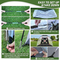 Ofertaza, KLAODOT Golf Net with Practice Mat,Golf Hitting