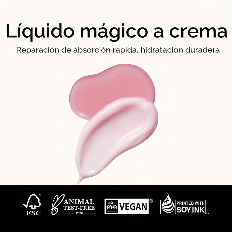 ANILLO Tratamiento Rosy Night de ampollas capilares para cabello dañado – Fórmula de reparación de agua a crema con péptidos y aminoácidos – Control del encrespamiento, seguro para el color, sin silic