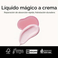 ANILLO Tratamiento Rosy Night de ampollas capilares para cabello dañado – Fórmula de reparación de agua a crema con péptidos y aminoácidos – Control del encrespamiento, seguro para el color, sin silic