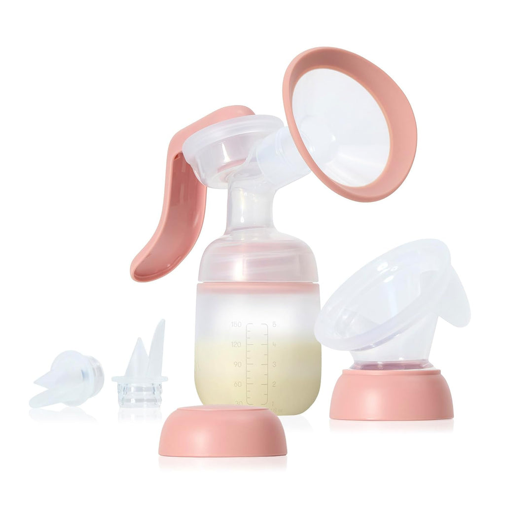 Frida Mom Extractor de Leche Manual 2 en 1 con Copa Manos Libres
