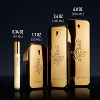 paco rabanne Rabanne 1 Million Eau de Toilette - Long Lasting Designer Fragrance for Men with Mandarin, Cinnamon & Amber - Luxury Men's Perfume Spray