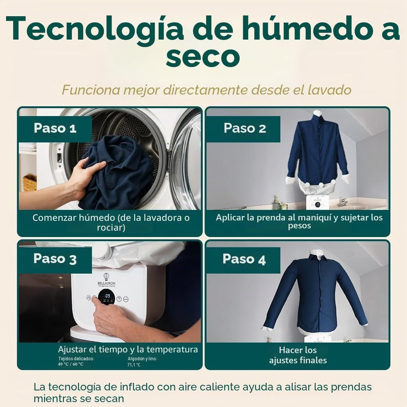 BELLAIRON La máquina de planchar automática original para ropa