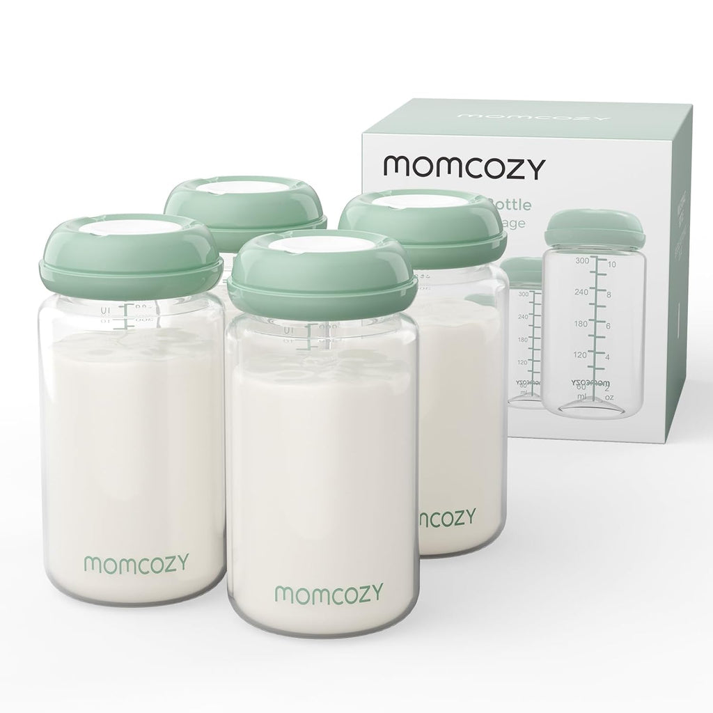 Momcozy Natural Baby Bottles, Wide-Neck, BPA Free Breast Milk Container