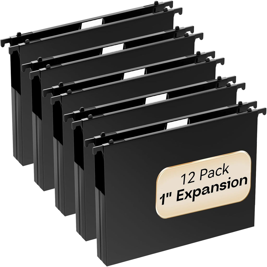 NORDUN Heavy Duty Hanging File Folders 1" Expansion,File Cabinet Folders