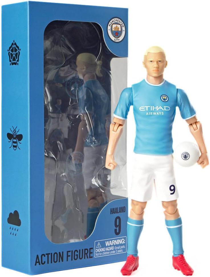 Sockers Banbo Toys Manchester City F.C. Erling Haaland 8" Collectible Soccer Action Figure