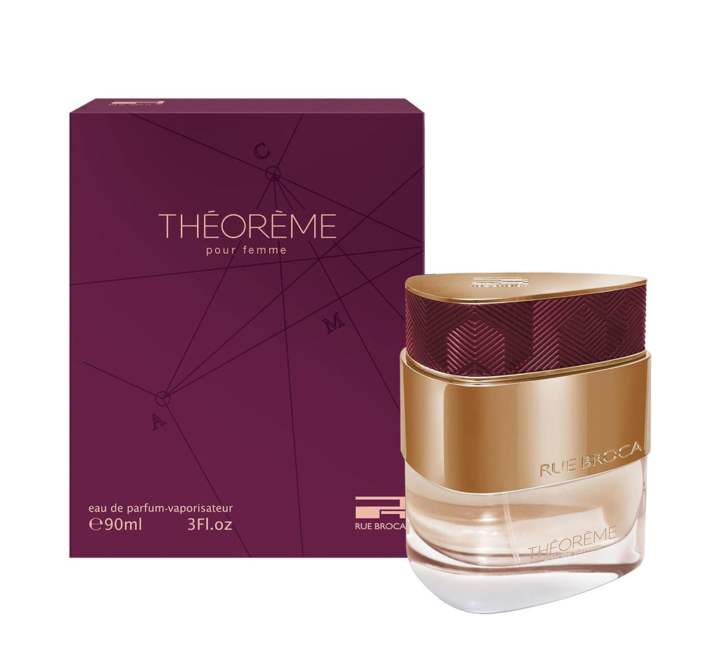 Rue Broca Theoreme Eau de Parfum For Women, 3.0 Fl. Oz – Luxurious Floral Fragrance with Jasmine, Vanilla, and Musk