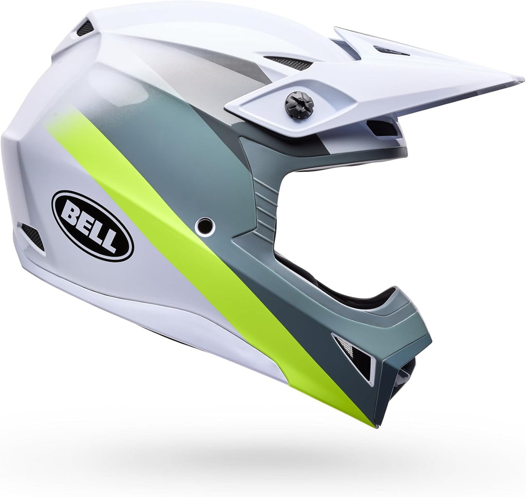 Bell MX-10 MIPS - White/Green Aviator, X-Large